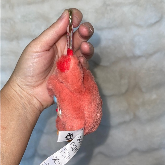 Baby three Cute Plush key and bag charm Orange and tan in color NWT - Picture 5 of 9